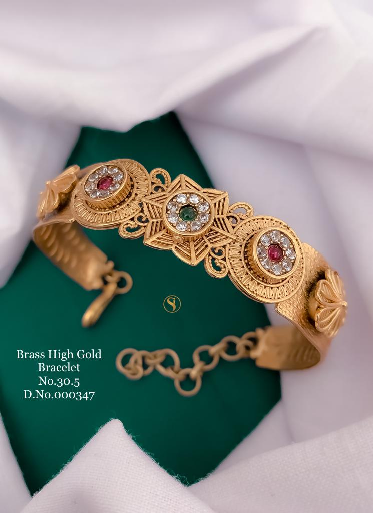 Brass High Gold Bangle Style Bracelets Catalog
